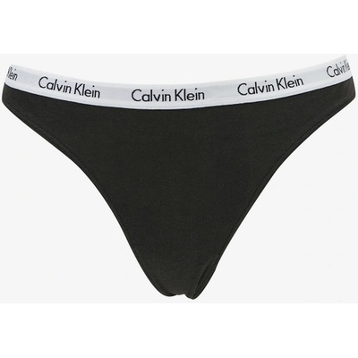 CALVIN KLEIN Modern Cotton Thong nohavičky tango čierne