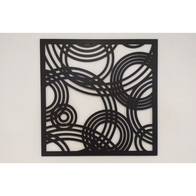 MAJADESIGN Dřevěný obraz - KRUHY - BAREVNĚ LAKOVANÝ Rozměr obrazu: 90 x 90 cm