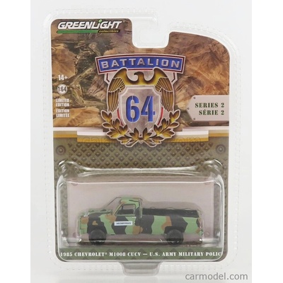Greenlight Chevrolet M1008 Pick-up Open Cucv Military Police 1985 Camouflage 1:64