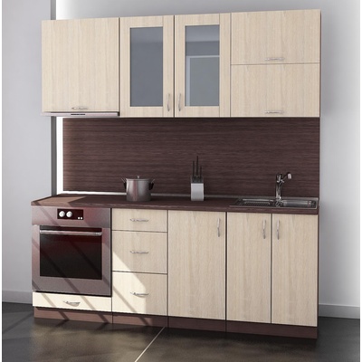 Кухня Модест модел 12 венге и дъб сонома