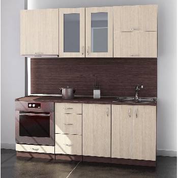 Кухня Модест модел 12 венге и дъб сонома
