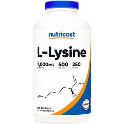 Nutricost L-Lysine 500 mg [500 капсули]