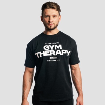 GymBeam Тениска Gym Therapy Black S