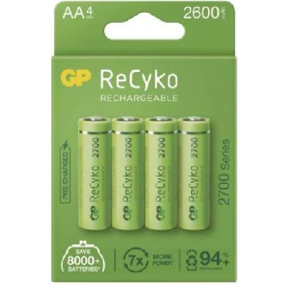 GP ReCyko NiMH 2600 mAh 2700 series 1032224270 GP ReCyko+ AA 2700 mAh 4ks 1032224270 2700 series NiMH 2600 mAh