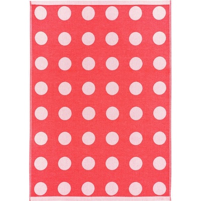 SCANquilt DESIGN kolečka červená 50 x 70 cm
