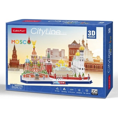 CubicFun 3D puzzle CityLine panorama: Moskva 204 ks – Zboží Dáma