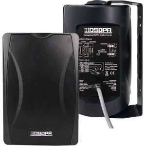 DSPPA Стенни тонколони 30W, DSPPA DSP8063B, 100V, 80Hz-20kHz, Черни (чифт)