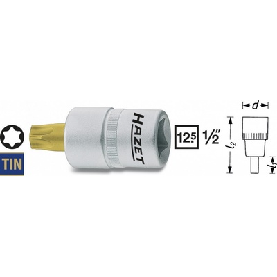 Hazet 1/2 hlavice zástrčná t40 torx tin 992-t40