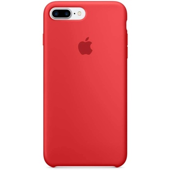 Apple Silicone Case - оригинален силиконов кейс за iPhone 8 Plus, iPhone 7 Plus (червен)