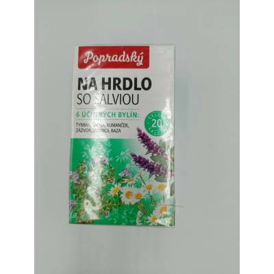 BOP čaj NA HRDLO SO ŠALVIOU A TYMIANOM 22,5 g