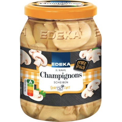 Edeka Žampiony krájené 330 g – Zboží Dáma