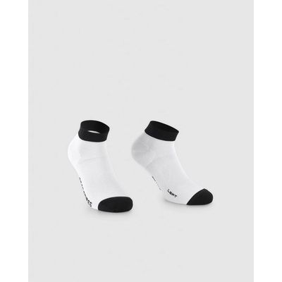 Assos ponožky RS Socks SUPERLEGER LOW White Series