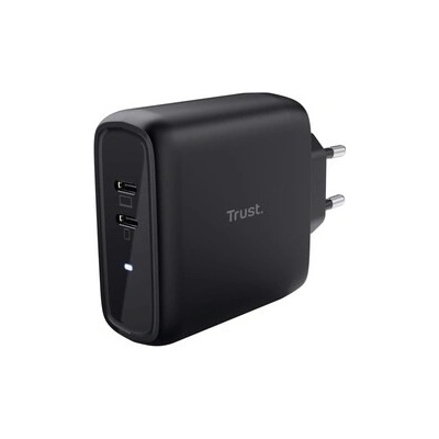 TRUST nabíječka MAXO 65W, 2x USB-C, černá