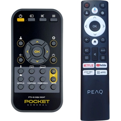GENERAL Peaq ptv 43gqu-5024t - дистанционно управление дубликат (ptv 43gqu-5024t)