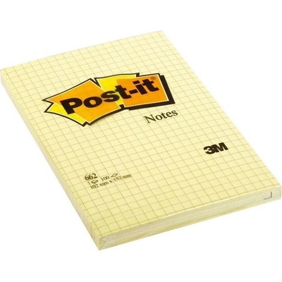 3M Bloček Post-it 102x152 žltý štvorčekový