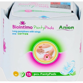 Biointimo aniónové vložky intimky s krídelkami 15 ks