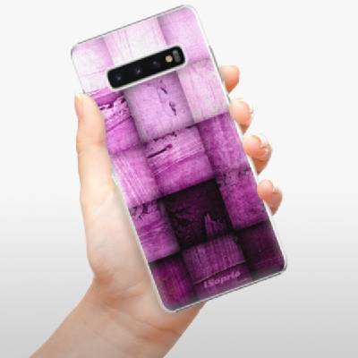 iSaprio Purple Squares Samsung Galaxy S10+