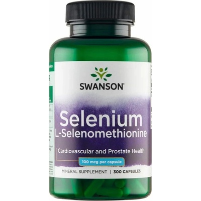 Swanson Selenium L-selenomethionin 100 mcg 300 kapsúl