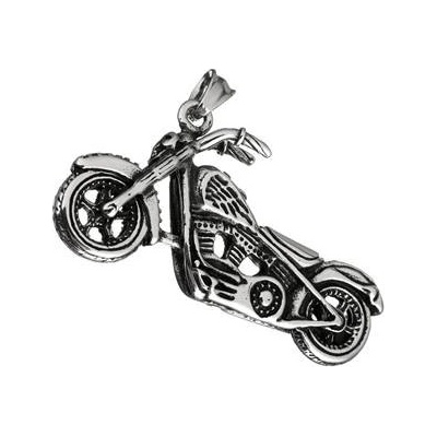 Šperky4U Ocelový přívěšek motorka chopper OPP1720