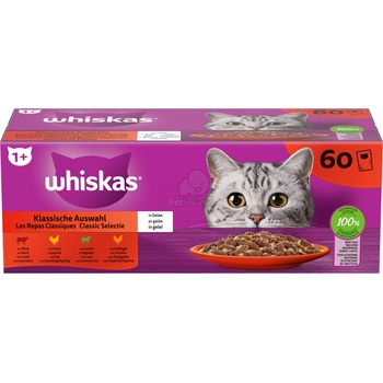 Whiskas Classic селекция пауч за котки 60 x 85 г - в аспик