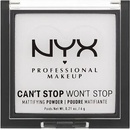 NYX Professional Makeup Can't Stop Won't Stop Mattifying Powder zmatňujúci púder 11 Bright Translucent 6 g