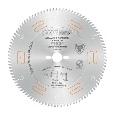 CMT C281 Chrome Pilový kotouč na lamino, DTD a MDF - 300 x 30 Z96