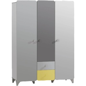Carmen Трикрилен детски гардероб minia 143х53х200 см