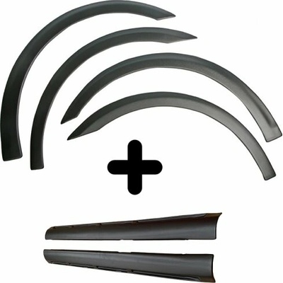 SET plastové lemy + prahy SKODA Fabia I kombi 2007 - 2014 (TOP Q jemný desén) CZ výroba – Zbozi.Blesk.cz