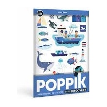 POPPIK Samolepkový plakát MODRÁ