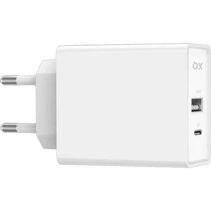  Захранване за ел. мрежа с USB-A и USB-C изходи и технология за бързо зареждане - Freenet Basics Duos Wall Charger 30W PD (бял) (49310)