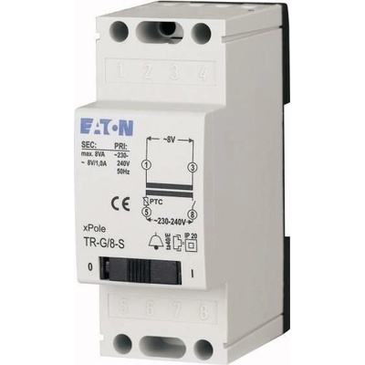 Zvonkový transformátor EATON TR-G/8 230V/8VAC 8VA 272480
