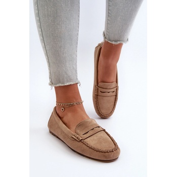 Glimris Klasické Dámské Mokasíny Zamszové Hnědé