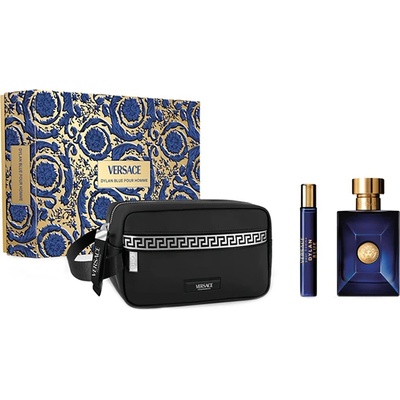 Versace Pour Homme Dylan Blue подаръчен комплект с тоалетна вода 100мл и мини 10мл за мъже 1 бр