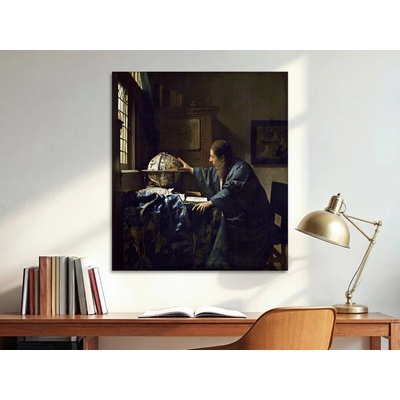 Astronom - Johannes Vermeer Varianta: 60x70 cm - na KAPA desce 5 mm (k zavěšení)