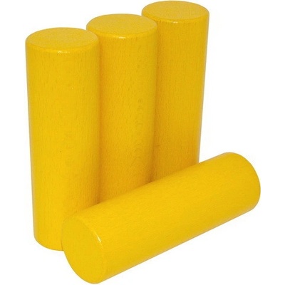 DrKO Dřevěný válec 12 cm 1ks žlutá