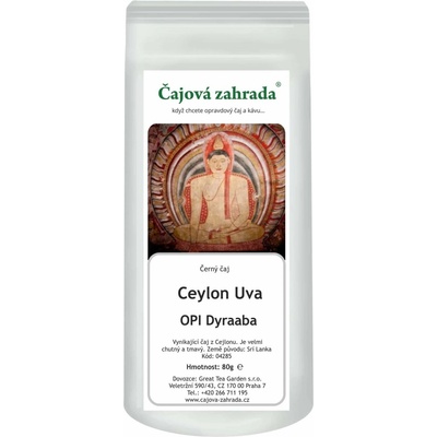Čajová zahrada Ceylon Uva OPI Dyraaba černý čaj 80 g