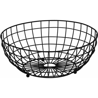 SPRINGOS LINEA KI0146 Mísa na ovoce kovová černá 28 cm