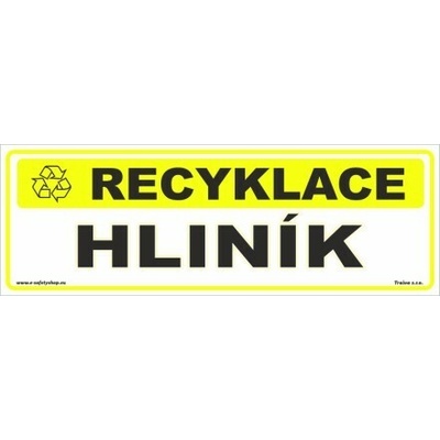 Traiva s.r.o Recyklace Hliník Verze: Samolepka papírová 290 x 100 mm tl. 0,1 mm - Kód: 17419