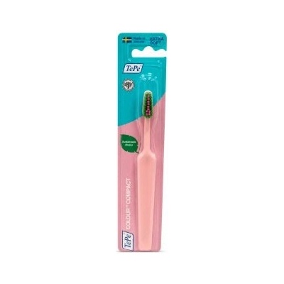 TePe Colour Compact zubní kartáček Light Pink Extra Soft