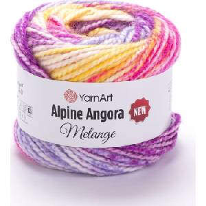 YARNART Alpine Angora Melange "New 6414 Плетива прежда (Alpine Angora Melange New 6414)