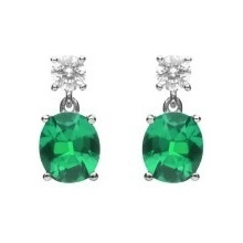 Diamonfire Stříbrné náušnice E6199
