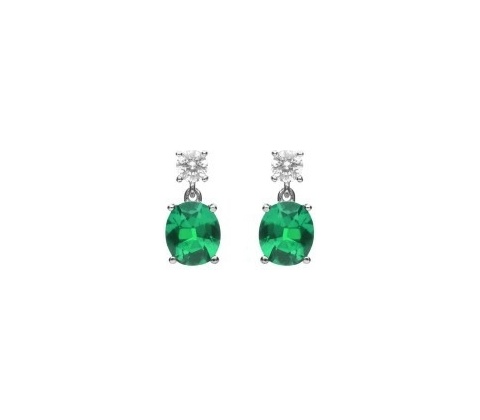Diamonfire Stříbrné náušnice E6199