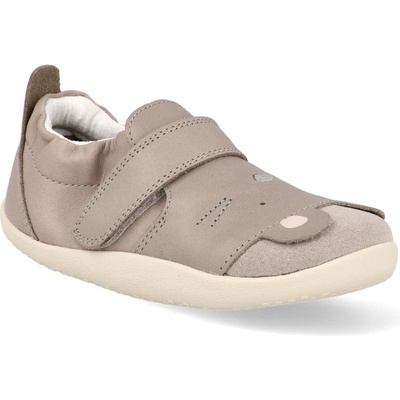 Bobux Barefoot detske capáčky Critters Squeaky Taupe svetlo sivá