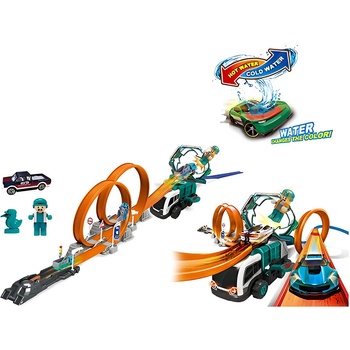 EmonaMall Детска писта с катапулт и метална кола сменяща цвета си EmonaMall - Код W5727 (W5727-200793194-2002007931941)