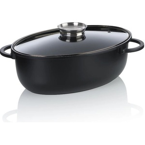 Kela Дълбока овална тава kela atura с керамично покритие и капак - 45 х 28 см (kela 15173)
