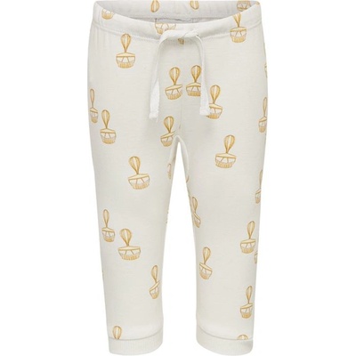 FIXONI dětské kalhoty potisk béžová