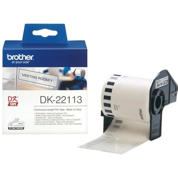 Brother P-Touch DK-22113 transparant continue length film 62mm x 15.24m (DK22113)