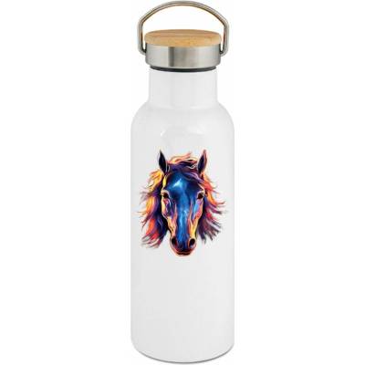 123TRIKO termoska Kůň, neon kolekce, V2 500 ml