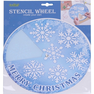 Wiky Dekorace ŠABLONA kolo na sníh 31,2x25,5 cm VÁNOCE
