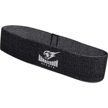 Image 1 of ARMAGEDDON Тренировъчен Ластик от Текстил за Тренировка на Крака - Черен - 16 кг до 22 кг